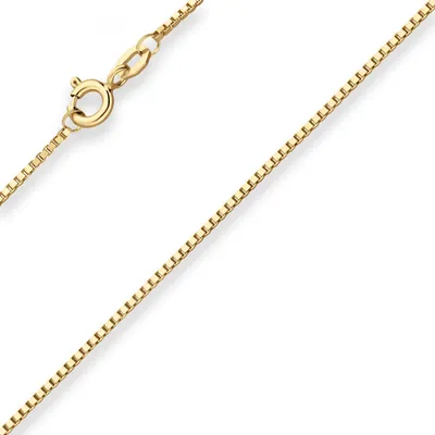 Produktbild von 1,2mm Veneziakette Goldkette Collier Halskette aus 333 Gold Gelbgold 36cm