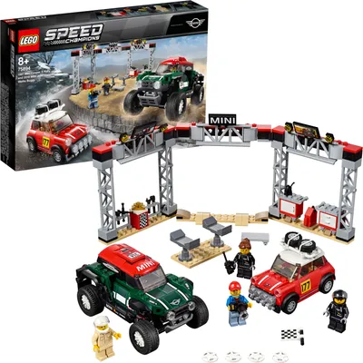 Image de LEGO® Speed Champions 75894 Rallyeauto 1967 Mini Cooper S und Buggy 2018 Mini John Cooper Bausatz