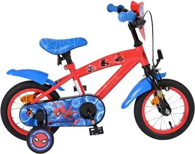 Produktbild von Spider-Man Kinderfahrrad - Jungen - 12 Zoll - Blau/Rot