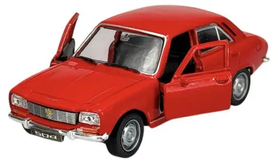 Produktbild von Welly Old Timer 1975 Peugeot 504 Rot 1:34 Die Cast Metall Modell im Kasten 42394