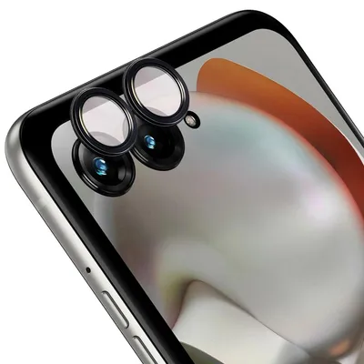 Produktbild von Glas für die Kamera für Motorola Razr 70, Bizon Glass Snap Lens, 1 Set, Schwarzer Rahmen