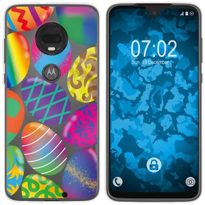 Produktbild von PhoneNatic Case kompatibel mit Motorola Moto G7 Silikon-Hülle Ostern M3