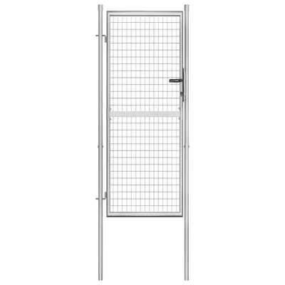 Immagine prodotto di Cancello da giardino in acciaio zincato 105x250 cm Argento