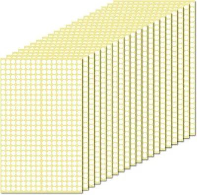 Obrázek produktu pro Bílé samolepicí tečky do kanceláře, 6 mm, 12 480 kusů
