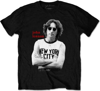 Produktbild von John Lennon - "New York City" T-Shirt für Herren/Damen Uni RO3388 (M) (Schwarz)