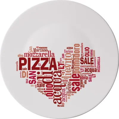 Produktbild von Pizzateller I Love 33cm