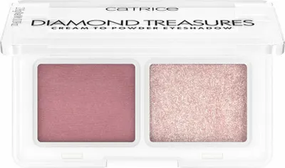 Productafbeelding van CATRICE Diamond Treasures Cream to Powder, Poeder, Roze, 020 - Fairy Dust, 2 kleuren, Mat, 2,8 g