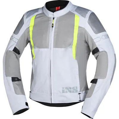 Zdjęcie produktu dla Tekstylna kurtka motocyklowa IXS Trigonis-Air, szary/żółty, S
