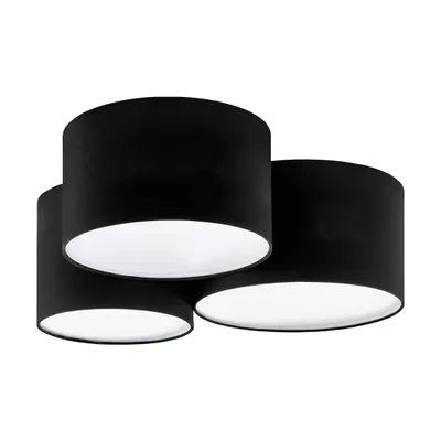 Obrázok produktu pre Eglo 99508 PASTORE 2 E27 trojité stropné svietidlo 610x495mm biela čierna