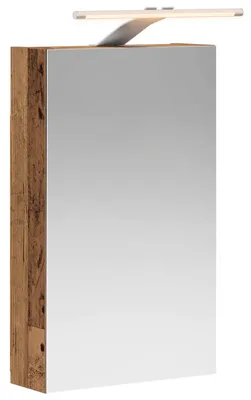 Produktbild von Badezimmerspiegelschrank mit Regal Altholz 30 x 10,5 x 50 cm