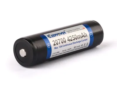 Produktbild von 2 x KeepPower 20700 P2042R 4250mAh geschützter Lithium-Ionen-Akku Max. 15A Entladung