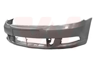 Produktbild von VAN WEZEL Stoßstange Stoßfänger für SKODA Octavia II Combi (1Z5) Glatt Schwarz 7623572