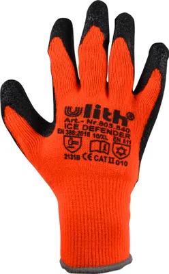 Produktbild von Winter Arbeitshandschuh Montagehandschuhe neonorange Größe 10