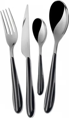 Produktbild von 24-teiliges Zebra-Modellset, farbiges Besteck von CasaBugatti