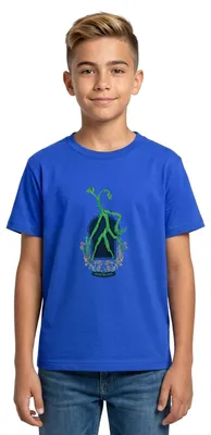 Produktbild von Spreadshirt Phantastische Tierwesen Bowtruckle Teenager T-Shirt, 134/146 (9-11 Jahre), Royalblau