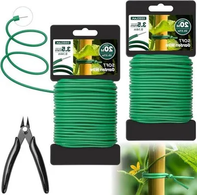Imagen del producto de Alambre flexible para jardinería, manualidades y organización: alambre versátil para diversas aplicaciones