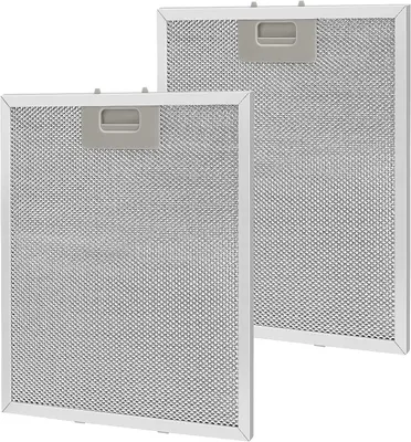 Zdjęcie produktu dla Filtr przeciwtłuszczowy do okapu 320x260 mm, 2 szt., aluminium, 5-warstwowy, do kuchni