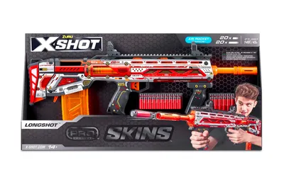 Immagine prodotto di Zuru X-Shot Longshot Pro Skin con 2x 20 freccette