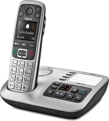 Immagine prodotto di Gigaset E 560 A Telefono DECT Cordless Identificatore di Chiamata Nero Argento Venduto come Grado B 4250366848785