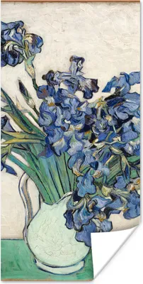 Produktbild von MuchoWow® Poster Stilleben mit Schwertlilien - Vincent van Gogh 60x120 cm - Wandschmuck