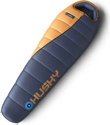 A sleeping bag is shown on a white background.