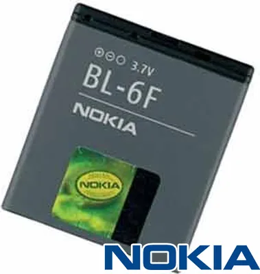 Produktbild von Original Nokia Akku BL-6F mit 3,7Volt 1.200mAh Li-Ion, bulk
