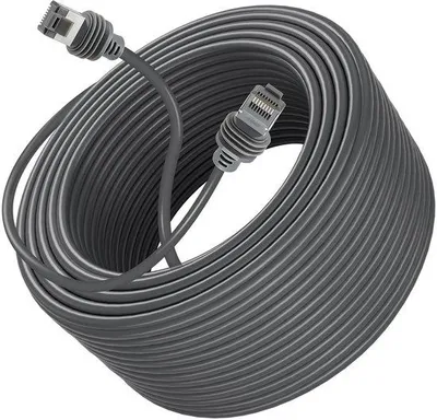 Imagen del producto de Cable de 30 metros para Starlink V3, con núcleo de cobre de 24 AWG, cables robustos y flexibles, ideales para antenas satelitales rectangulares, perfectos para camping, jardinería y viajes