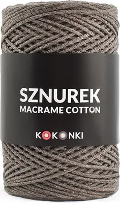 Produktbild von Macrame Baumwollschnur 2mm 200m Cappuccino – KOKONKI
