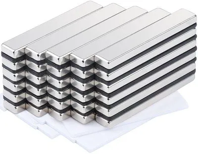 Produktbild von Rechte neodymiummagneten, 30 Stück, 60 x 10 x 5 mm, selbstklebend, flach, starke Haltbarkeit