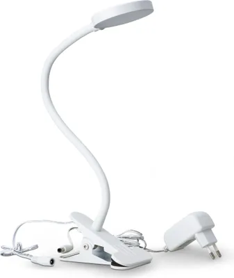 Produktbild von LED Klemm Leuchte dimmbar 4W Lese Lampe schwenkbar Nacht Licht Netzteil SEBSON