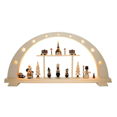Obrázok produktu pre Sviečkový oblúk Seiffen Vianoce s LED osvetlením ŠxVxH 59x29x7cm NOVINKA