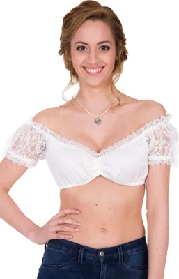 Produktbild von Dirndlbluse Mara 23140-2 schulterfrei 44