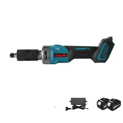 Image de Meuleuse d'angle sans balais, 35000 tr/min, sans fil, 2 batteries, prise UE
