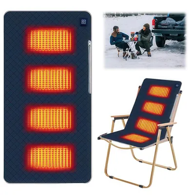 Produktbild von Intelligentes 5V Heizsitzkissen, 4-Zonen-Heizung, Anti-Rutsch,beheizbares Sitzkissen 3 Heizstufen, 45x90 cm