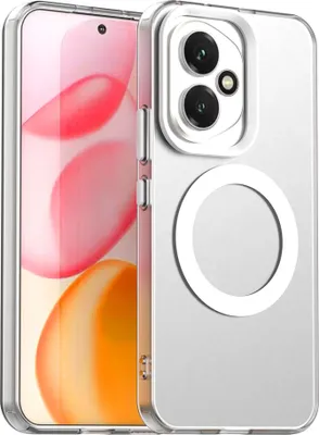 Image de Etui magnétique pour Honor 400, étui antichoc fin, mat et translucide Blanc