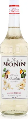 Produktbild von Monin Sirup Weiße Schokolade 1L - Kaffeesirup Cocktailsirup (1er Pack)