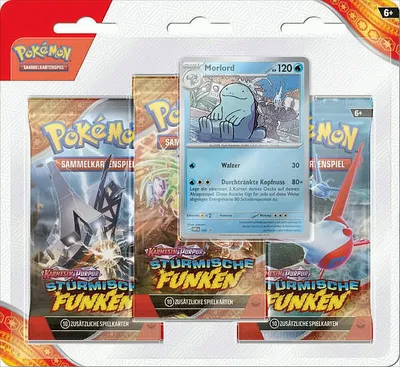 Produktbild von Pokémon Karmesin & Purpur – Stürmische Funken: 3er-Pack-Blister Morlord