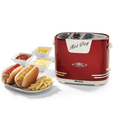 Obrázok produktu pre Ariete 186, Hotdogovač, Červená, Biela, CE, 260 mm, 140 mm, 200 mm