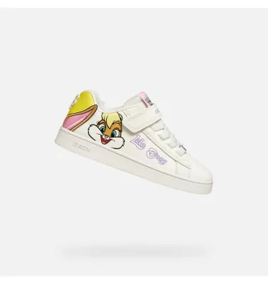 Produktbild von Geox Weiße Eclyper Mädchen-Sneaker 24