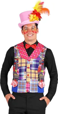 Produktbild von Flickenweste Clown Karneval Faschingskostüm Herren Größe: L