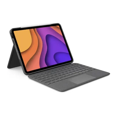 Produktbild von Logitech Folio Touch, QWERTY, UK International, Trackpad, 1,8 cm, 1 mm, Apple