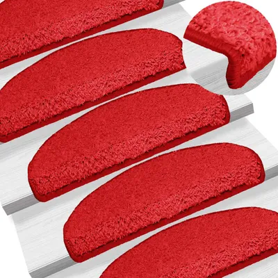 Zdjęcie produktu dla Vidaxl - Maty schodowe 15 ST 65x21x4 cm Rot