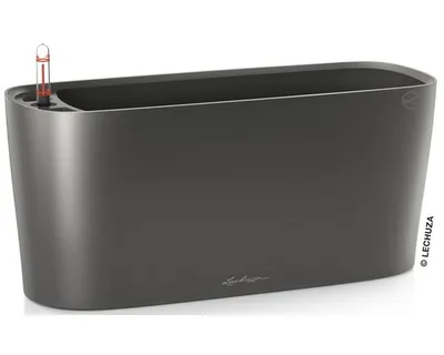 Obrázek produktu pro Samozavlažovací truhlík Lechuza Delta plastový 40x15x18 cm antracit