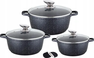 Produktbild von Aluminiumkochgeschirr Kochgeschirr-Set 6-Teilig Induktion Gas
