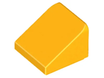 Obrázok produktu pre Lego® 1x1 šikmá tehlička 30° x 1 x 1 x 2/3 54200 - 1 kus Svetlá svetlooranžová
