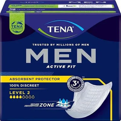 Zdjęcie produktu dla Wkładki urologiczne tena men level 2 dla mężczyzn 20 szt.