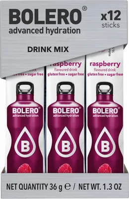 Produktbild von Bolero Sticks (12x3g) Raspberry - Intra- & Post-Workout - Intra-Workout
