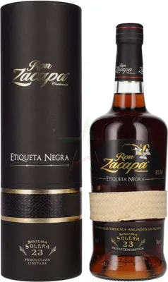 Produktbild von Ron Zacapa Centenario ETIQUETA NEGRA 23 Sistema Solera 43 % 0,70 lt.