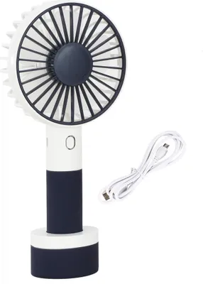 Tragbarer Handventilator - Standfuss und Akku - USB - anthrazit