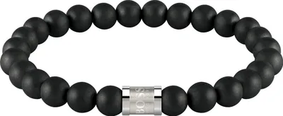 Produktbild von Boss Jewelry 1580042M - BEADS FOR HIM Herrenarmband aus Onyxsteinen